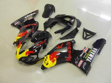 00-01 Black Red Bull Yamaha YZF R1 Motorcycle Fairings