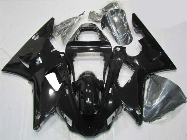 00-01 Glossy Black Yamaha YZF R1 Motorcycle Fairings 00-01 Glossy Black Yamaha YZF R1 Motorcycle Fairings