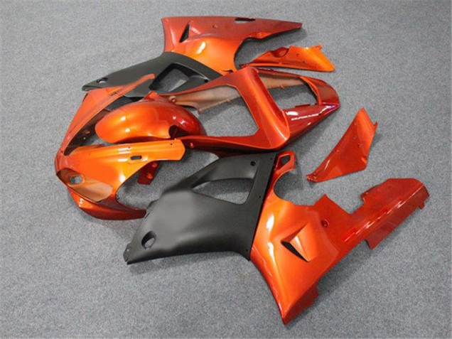 00-01 Orange Black Yamaha YZF R1 Motorcycle Fairings 00-01 Orange Black Yamaha YZF R1 Motorcycle Fairings