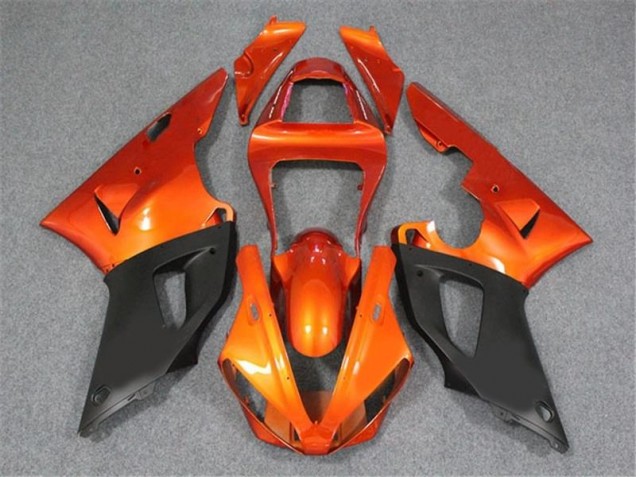 00-01 Orange Black Yamaha YZF R1 Motorcycle Fairings 00-01 Orange Black Yamaha YZF R1 Motorcycle Fairings