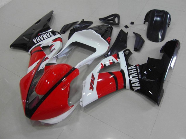 00-01 Red Black White Race Version Yamaha YZF R1 Motorcycle Fairings 00-01 Red Black White Race Version Yamaha YZF R1 Motorcycle Fairings