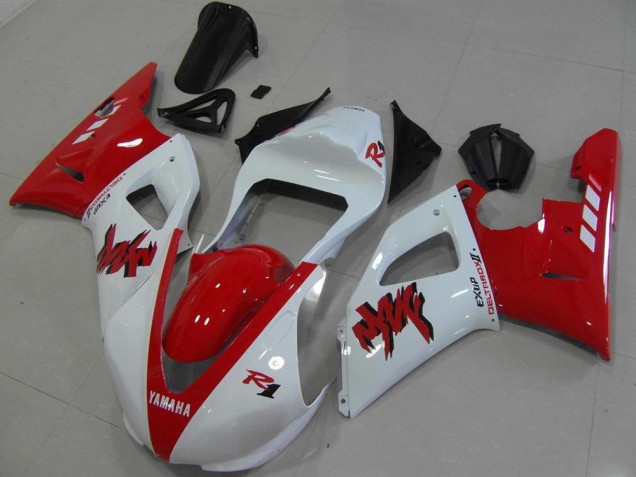 00-01 Red White Race Yamaha YZF R1 Motorcycle Fairings 00-01 Red White Race Yamaha YZF R1 Motorcycle Fairings