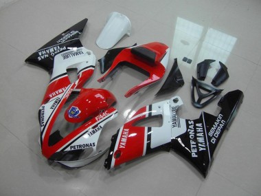 00-01 Red White Yamalube Yamaha YZF R1 Motorcycle Fairings