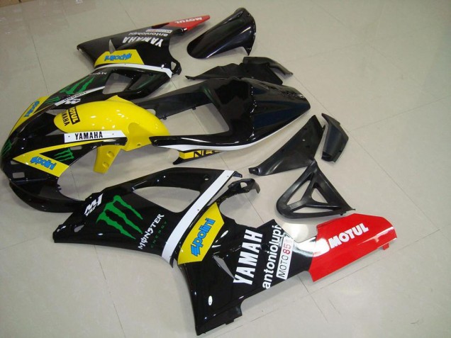 00-01 Yellow Monster Yamaha YZF R1 Motorcycle Fairing 00-01 Yellow Monster Yamaha YZF R1 Motorcycle Fairing