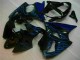 00-02 Black with Blue Flame Kawasaki ZX6R Motorcycle Fairings 00-02 Black with Blue Flame Kawasaki ZX6R Motorcycle Fairings