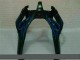 00-02 Black with Blue Flame Kawasaki ZX6R Motorcycle Fairings 00-02 Black with Blue Flame Kawasaki ZX6R Motorcycle Fairings