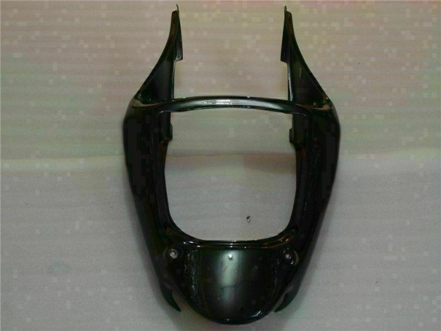 00-02 Black with Blue Flame Kawasaki ZX6R Motorcycle Fairings 00-02 Black with Blue Flame Kawasaki ZX6R Motorcycle Fairings