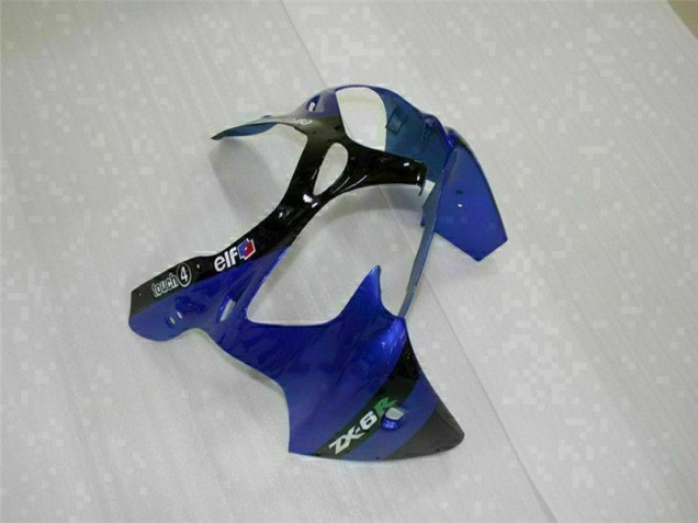 00-02 Blue Kawasaki ZX6R Motorcycle Fairing 00-02 Blue Kawasaki ZX6R Motorcycle Fairing