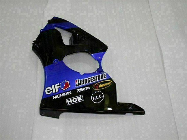 00-02 Blue Kawasaki ZX6R Motorcycle Fairing 00-02 Blue Kawasaki ZX6R Motorcycle Fairing