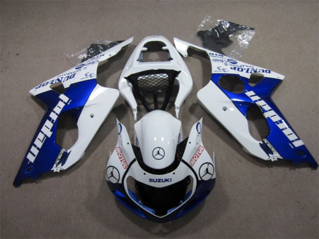 00-02 Blue White Jordan Motul Suzuki GSXR 1000 Motorcycle Fairings 00-02 Blue White Jordan Motul Suzuki GSXR 1000 Motorcycle Fairings