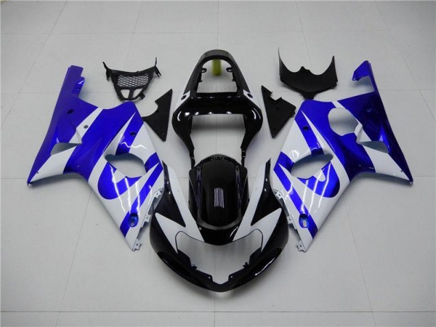 00-02 Blue White Suzuki GSXR 1000 Motorcycle Fairings 00-02 Blue White Suzuki GSXR 1000 Motorcycle Fairings
