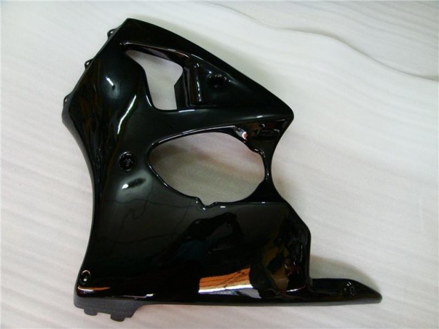 00-02 Glossy Black Kawasaki ZX6R Motorcycle Fairings