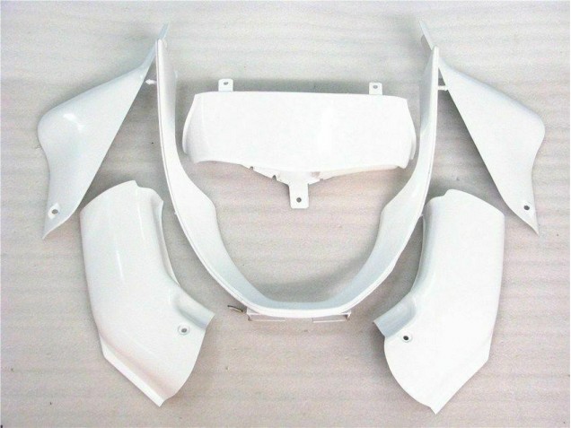 00-02 Glossy White Kawasaki ZX6R Motorcycle Fairings 00-02 Glossy White Kawasaki ZX6R Motorcycle Fairings