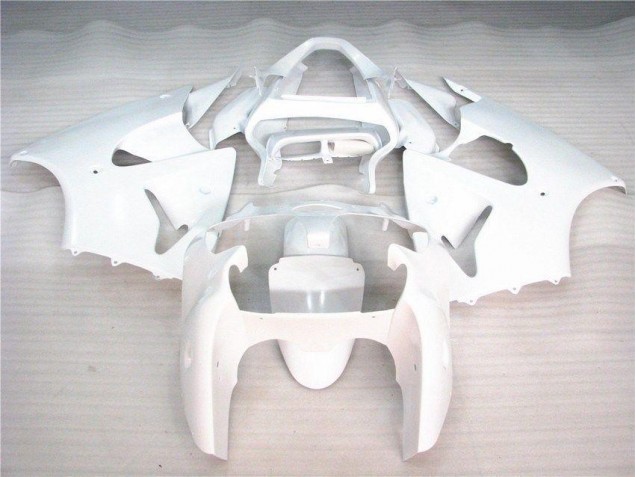00-02 Glossy White Kawasaki ZX6R Motorcycle Fairings 00-02 Glossy White Kawasaki ZX6R Motorcycle Fairings