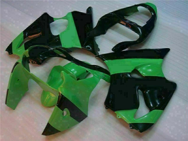 00-02 Green Black Kawasaki ZX6R Motorcycle Bodywork