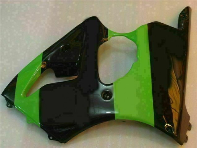 00-02 Green Black Kawasaki ZX6R Motorcycle Bodywork