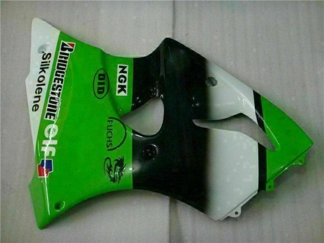 00-02 Green Black Kawasaki ZX6R Motorcycle Fairing & Bodywork