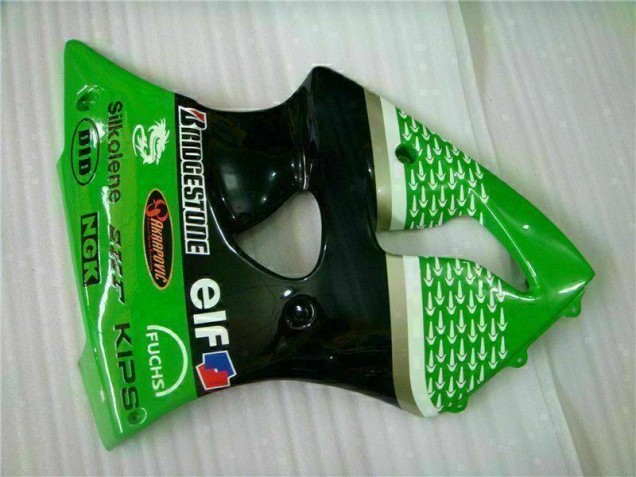 00-02 Green Black Kawasaki ZX6R Motorcycle Fairing Kits & Plastic 00-02 Green Black Kawasaki ZX6R Motorcycle Fairing Kits & Plastic