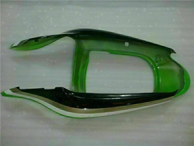 00-02 Green Black Kawasaki ZX6R Motorcycle Fairing 00-02 Green Black Kawasaki ZX6R Motorcycle Fairing