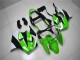 00-02 Green White Black Kawasaki ZX6R Motorcycle Fairings 00-02 Green White Black Kawasaki ZX6R Motorcycle Fairings