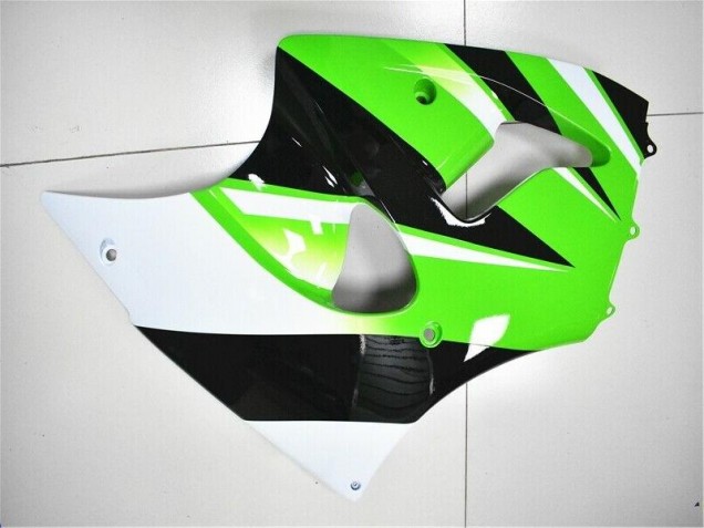 00-02 Green White Black Kawasaki ZX6R Motorcycle Fairings 00-02 Green White Black Kawasaki ZX6R Motorcycle Fairings