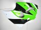 00-02 Green White Black Kawasaki ZX6R Motorcycle Fairings 00-02 Green White Black Kawasaki ZX6R Motorcycle Fairings