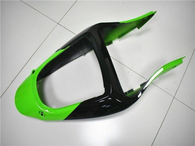 00-02 Green White Black Kawasaki ZX6R Motorcycle Fairings 00-02 Green White Black Kawasaki ZX6R Motorcycle Fairings