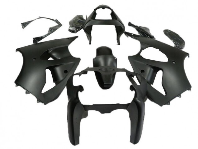 00-02 Matte Black Kawasaki ZX6R Motorcycle Fairings 00-02 Matte Black Kawasaki ZX6R Motorcycle Fairings