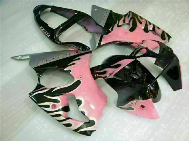 00-02 Pink Kawasaki ZX6R Motorcycle Fairings 00-02 Pink Kawasaki ZX6R Motorcycle Fairings