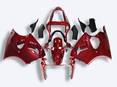 00-02 Red Kawasaki ZX6R Full Motorcycle Fairing Kits