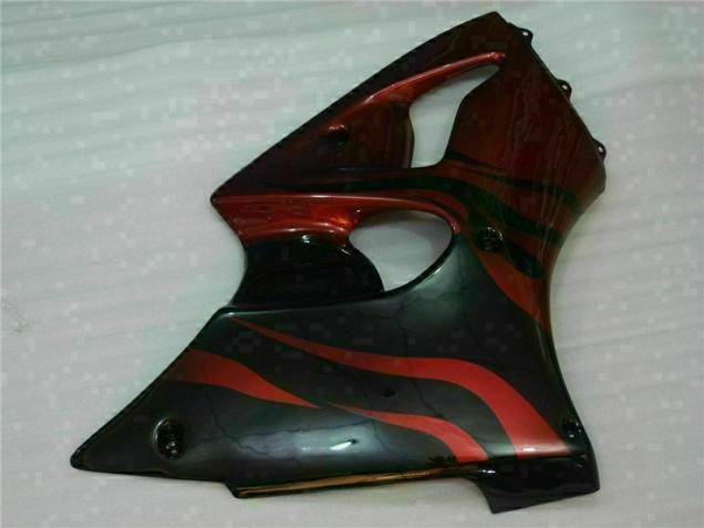 00-02 Red Kawasaki ZX6R Motorcycle Fairing 00-02 Red Kawasaki ZX6R Motorcycle Fairing