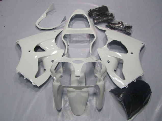 00-02 White Kawasaki ZX6R Motorcycle Fairing 00-02 White Kawasaki ZX6R Motorcycle Fairing