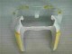 00-02 White Yellow Flame Kawasaki ZX6R Motorcycle Fairings 00-02 White Yellow Flame Kawasaki ZX6R Motorcycle Fairings
