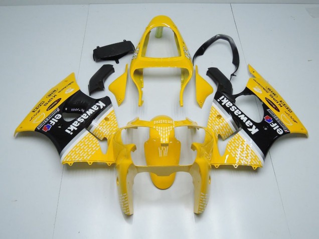 00-02 Yellow Arrow Kawasaki ZX6R Motorcycle Fairings 00-02 Yellow Arrow Kawasaki ZX6R Motorcycle Fairings