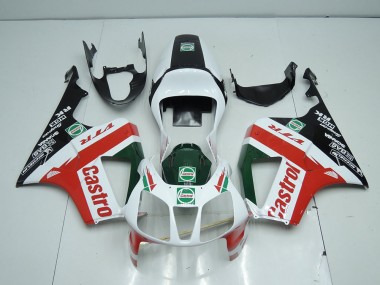00-06 White Black Red Castro Honda VTR1000 Motorcycle Fairings