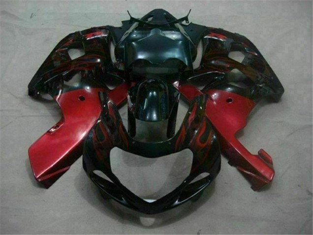 01-03 Black Red Suzuki GSXR 600/750 Motorcycle Fairings 01-03 Black Red Suzuki GSXR 600/750 Motorcycle Fairings