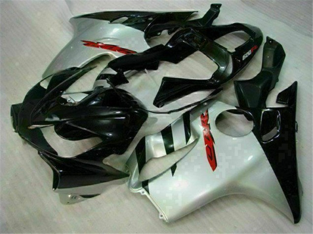 01-03 Black Silver Honda CBR600 F4i Motorcycle Fairing 01-03 Black Silver Honda CBR600 F4i Motorcycle Fairing