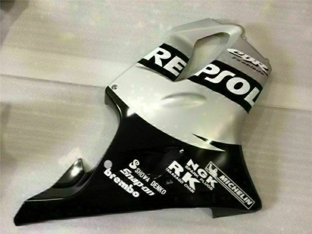 01-03 Black Silver Repsol Honda CBR600 F4i Motorcycle Fairings 01-03 Black Silver Repsol Honda CBR600 F4i Motorcycle Fairings