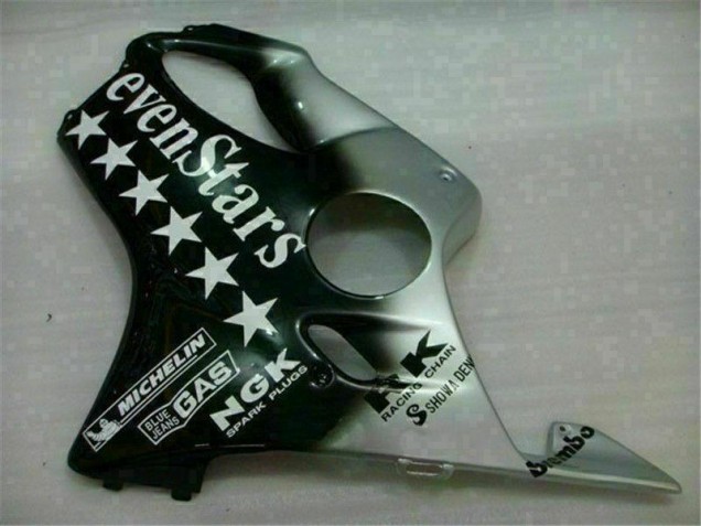 01-03 Black Silver SevenStarss Honda CBR600 F4i Motorcycle Fairings 01-03 Black Silver SevenStarss Honda CBR600 F4i Motorcycle Fairings
