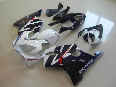 01-03 Black White F Sport Honda CBR600 F4i Motorcycle Fairings