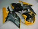 01-03 Black Yellow Suzuki GSXR 600/750 Motorcycle Fairings