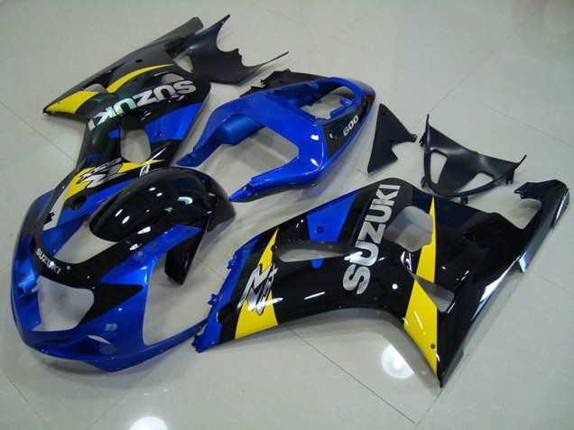 01-03 Blue Black Suzuki GSXR 750 Motorcycle Fairings 01-03 Blue Black Suzuki GSXR 750 Motorcycle Fairings