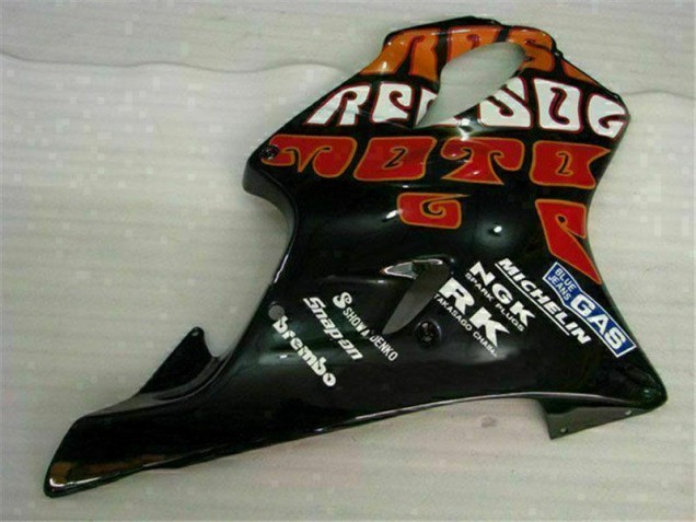 01-03 Orange Black Honda CBR600 F4i Motorcycle Fairing 01-03 Orange Black Honda CBR600 F4i Motorcycle Fairing