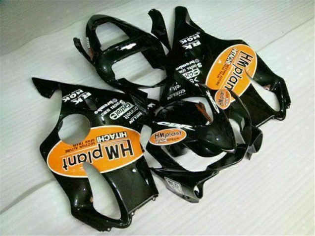 01-03 Orange Black Honda CBR600 F4i Motorcycle Fairings 01-03 Orange Black Honda CBR600 F4i Motorcycle Fairings