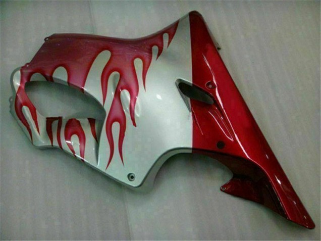 01-03 Red Flame Silver Honda CBR600 F4i Motorcycle Fairings 01-03 Red Flame Silver Honda CBR600 F4i Motorcycle Fairings