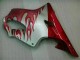 01-03 Red Flame Silver Honda CBR600 F4i Motorcycle Fairings 01-03 Red Flame Silver Honda CBR600 F4i Motorcycle Fairings