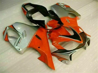 01-03 Red Silver Honda CBR600 F4i Full Motorcycle Fairing Kits
