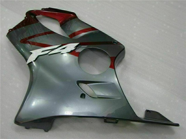 01-03 Red Silver Honda CBR600 F4i Motorcycle Fairing 01-03 Red Silver Honda CBR600 F4i Motorcycle Fairing