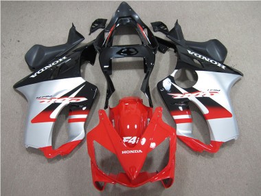 01-03 Red White Black Honda CBR600 F4i Motorcycle Fairings