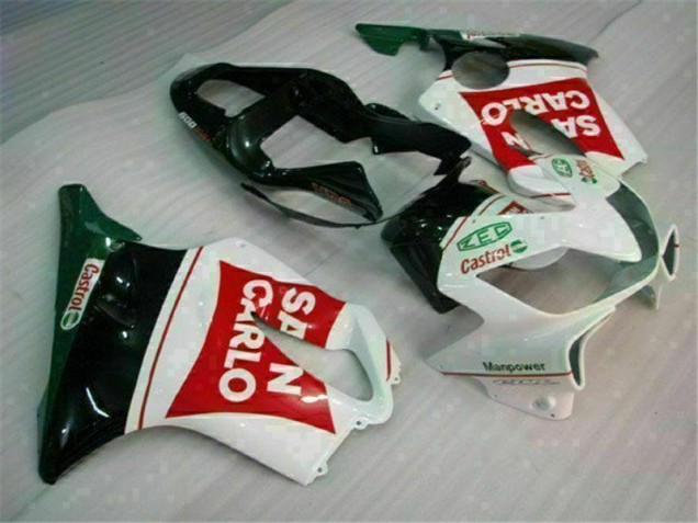 01-03 Red White Black San Carlo Honda CBR600 F4i Motorcycle Fairings 01-03 Red White Black San Carlo Honda CBR600 F4i Motorcycle Fairings